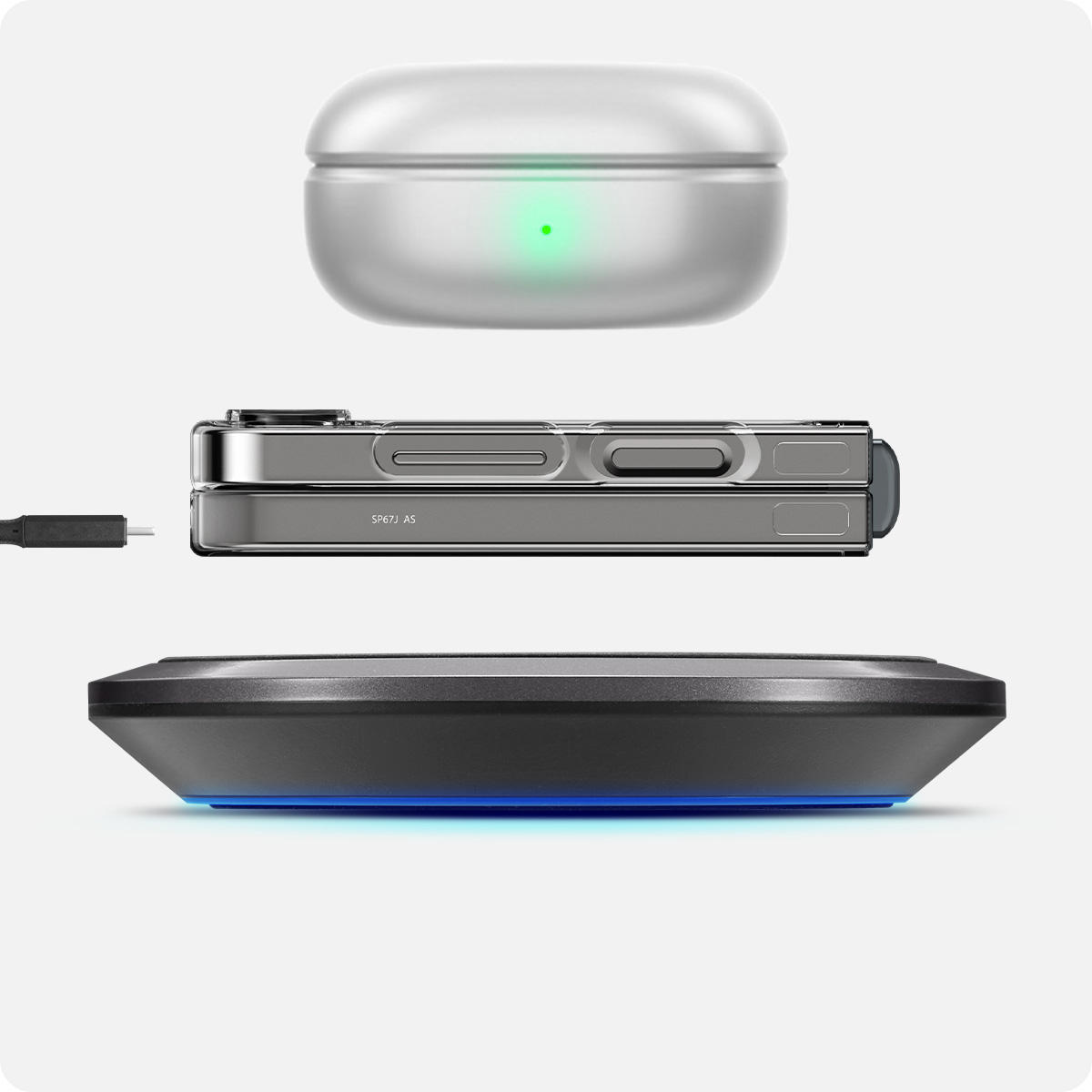 Etui Spigen Air Skin do Galaxy Z Flip6, przezroczyste